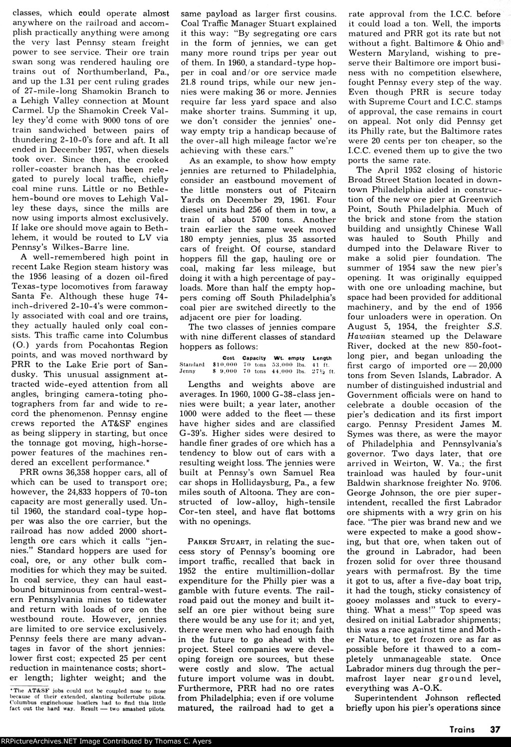 PRR "No. 2 Ore Hauler," Page 37, 1962